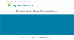 Desktop Screenshot of myownmontessori.org